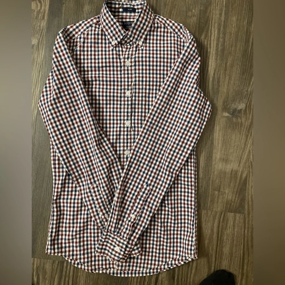 J. Crew Slim Fit Flex‎ Washed Button Down Shirt XS